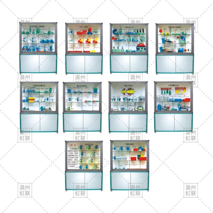 HL-M06型《车工工艺学》展示陈列柜
