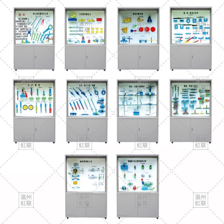 HL-T07《钳工工艺学》示教陈列柜